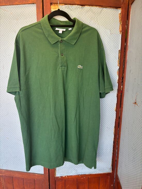 Lacoste Other - Pre-owned Green Lacoste Men's SHort Sleeve Polo 3XL
